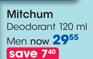 Mitchum Deodorant Men-120ml Each