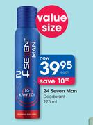 24 Seven Man Deodorant-275ml Each