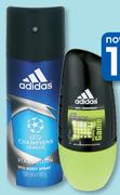 Adidas Deodorant Body Spray-150ml Each