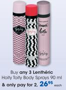 Lentheric Hoity Toity Body Sprays-90ml Each