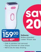 Safeway Battery Operated Ladies Shaver 3806-Each