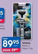 Gillette Mach 3 Razor 2 Up-Each