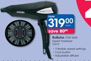 BaByliss 2100 Watt Expert Hairdryer D321E-Each