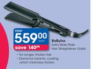 BaByliss Extra Wide Plate Hair Straightener ST280E-Each