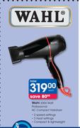 Wahl 2000 Watt Professional AC Compact Hairdryer-Each