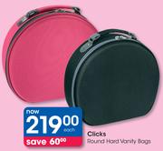 Clicks Round Hard Vanity Bags-Each