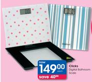 Clicks Digital Bathroom Scale-Each