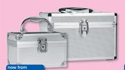 Clicks Silver Aluminium Solid Cosmetic Case Medium-Each