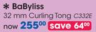 BaByliss 32mm Curling Tong C332E
