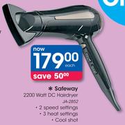 Safeway 2200 Watt DC Hairdryer JA-2852