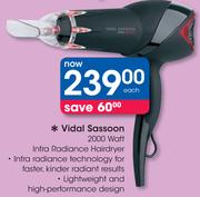 Vidal Sassoon 2000 Watt Infra Radiance Hairdryer