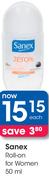 Sanex Roll-On For Women-50ml