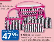 Clicks Fab Queen Toiletry Bags Or Cosmetic Purses-Each