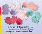 Clicks Bath Beauty Accessories & Shower Caps-Each