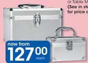 Clicks Silver Cosmetic Cases Medium-Each