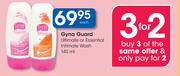 Gyna Guard Ultimate or Essential Intimate Wash-140ml Each