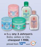 Johnson's Baby Jellies or Oils-Each