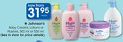 Johnson's Baby Creams, Lotions Or Washes-500/550ml Each