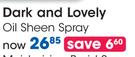 Dark And Lovely oil Sheen Spray-Each 