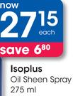 Isoplus Oil Sheen Spray-275ML
