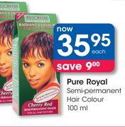 Pure Royal Semi Permanent Hair Colour-100ml Each
