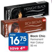 Black Chic Permanent Hair Colour-50ml Each