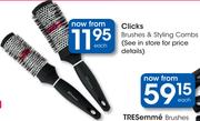 Clicks Brushes & Styling Combs-Each