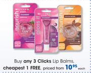 Clicks Lip Balms-Each