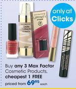Max Factor Cosmetic Products-Each
