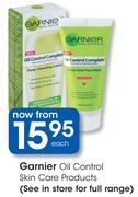 Garnier Oil Control Skin Care Products-Each