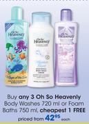 Oh So Heavenly Body Washes 720ML Or Foam Baths 750ML-Each