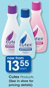 Cutex Products-Each
