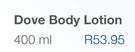 Dove Body Lotion-400ml