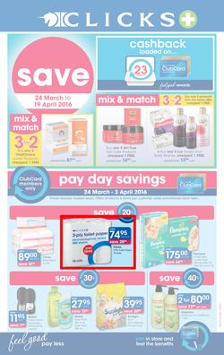 Clicks : Save (24 Mar - 19 Apr 2016), page 1