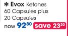 Evox Ketones 60 Capsules Plus 20 Capsules