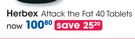 Herbex Attack The Fat 40 Tablet