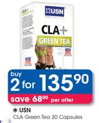 USN CLA Green Tea 30 Capsules-2 Pack