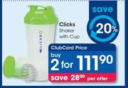 Clicks Shaker With Cup-2 Pack