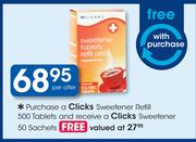 Clicks Sweetener Refill 500 Tablets-Per Offer