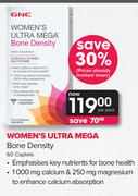 Women's Ultra Mega Bone Density 60 Caplets-Per Pack