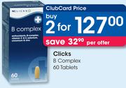 Clicks B Complex-2x60 Tablets