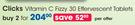 Clicks Vitamin C Fizzy 30 Effervescent Tablet-2 Packs