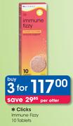 Clicks Immune Fizzy 10 Tablets-3 Packs