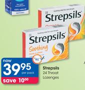 Strepsils 24 Throat Lozenges-Per Pack