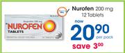 Nurofen 200mg 12 Tablets-Per Pack