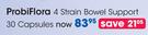 ProbiFlora 4 Strain Bowel Support 30 Capsules