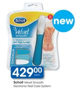 Scholl Velvet Smooth Electronic Nail Care System-Each