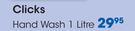 Clicks Hand Wash-1Ltr