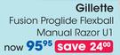 Gillette Fusion Proglide Flexball Manual Razor U1-Per Pack