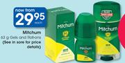 Mitchum Gels And Roll-Ons-63g Each
